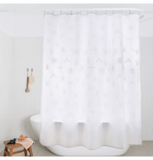 Штора для ванной Moroshka Buzz Fauna 927-301-02 белая