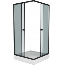 Душевой уголок Niagara Eco NG-010-14QT, 100х100 см, стекло тонированное, с поддоном