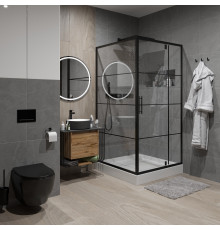 Душевой уголок Niagara Nova NG-0280-08 BLACK 80x80, квадратный, черный
