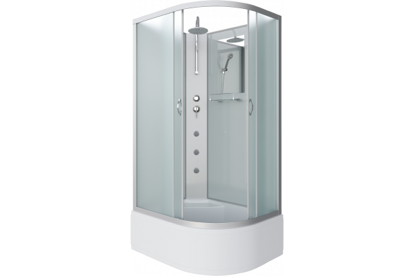 Душевая кабина Niagara Classic NG-2310-14LBKTG, 120х80 см, без крыши, с гидромассажем и тропическим  душем