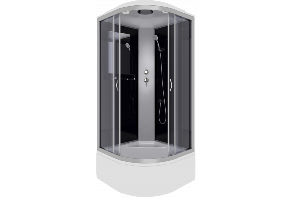 Душевая кабина Niagara NG-2508-14 90х90 прозрачные стёкла, с высоким поддоном, с сиденьем