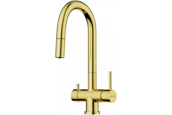Смеситель для кухни Omoikiri Akita-S LG light gold