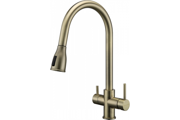 Смеситель для кухни Paulmark Lange 214212-BR, бронза