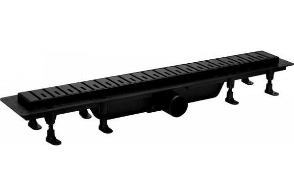 Душевой трап (лоток) Plastbrno DESIGN 6 SZA6850 с решеткой и опорами, черный