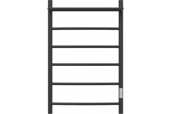 Полотенцесушитель электрический Point Афина PN04858PB 50х80, черный, с полкой