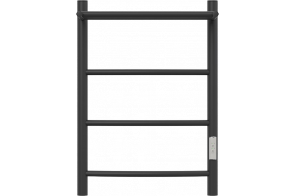 Полотенцесушитель электрический Point Афина PN04846PB 40х60, черный, с полкой