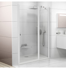 Душевая дверь в нишу Ravak Chrome CSD2-120 Transparent, профиль белый