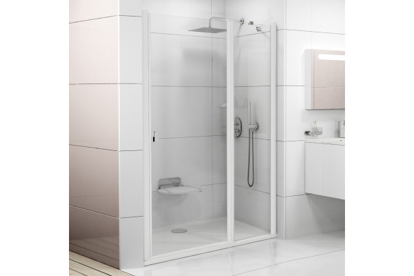 Душевая дверь в нишу Ravak Chrome CSD2-120 Transparent, профиль белый