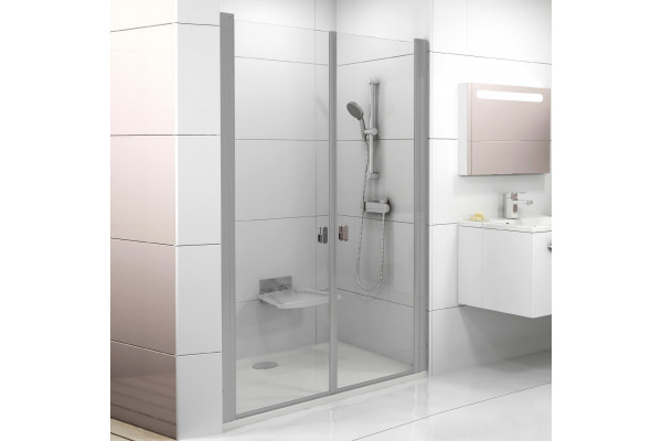 Душевая дверь в нишу Ravak Chrome CSDL2-120 Transparent, профиль сатин