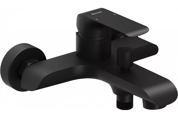 Смеситель для ванны с душем Ravak Flat X070175 черный матовый
