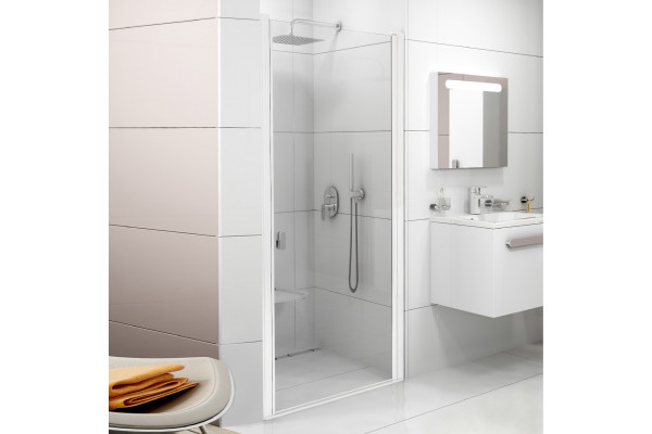 Душевая дверь в нишу Ravak Chrome CSD1-80 Transparent, профиль белый