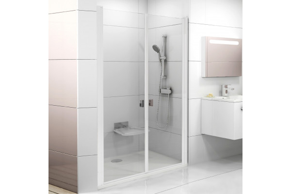Душевая дверь в нишу Ravak Chrome CSDL2-120 Transparent, профиль белый