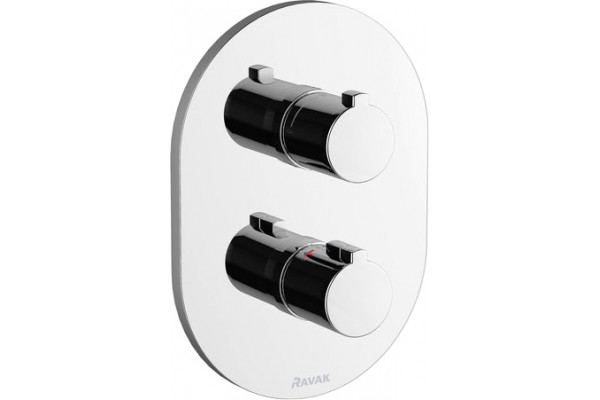 Термостатический смеситель Ravak Chrome CR 064.00 С ВНУТРЕННЕЙ ЧАСТЬЮ, для душа