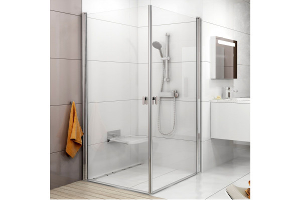 Душевой уголок Ravak Chrome CRV1-90+CRV1-90 Transparent, профиль блестящий