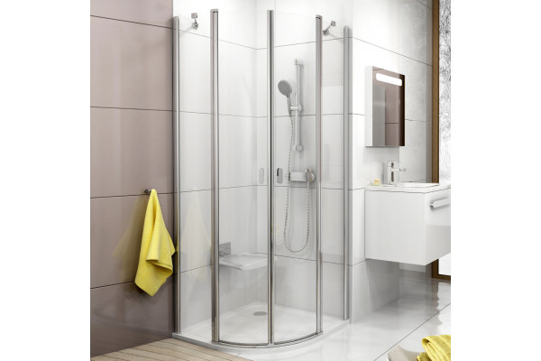 Душевой уголок Ravak Chrome CSKK4-80 Transparent, блестящий профиль