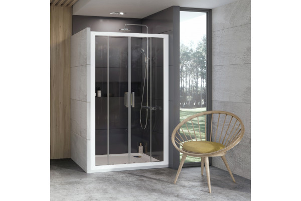 Душевая дверь в нишу Ravak 10° 10DP4-190 Transparent, профиль белый