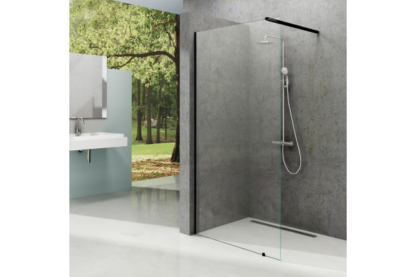 Душевая перегородка Ravak Walk-In Wall 90 + кронштейн 100 см, черный