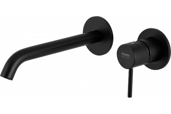 Смеситель для раковины Remer X Style X15PL С ВНУТРЕННЕЙ ЧАСТЬЮ, чёрный матовый