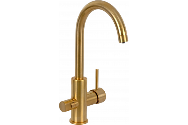 Смеситель для кухни Remer Minimal N792DW золото брашированное