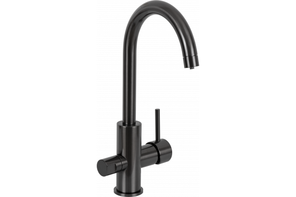 Смеситель для кухни Remer Minimal N792DW чёрный брашированный хром