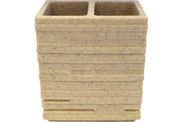 Стакан Ridder Brick 22150211 для зубных щеток, бежевый