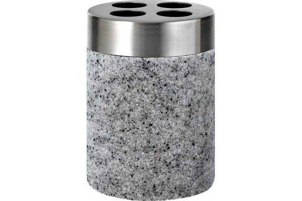 Стакан Ridder Stone 22010207 для зубных щёток, серый