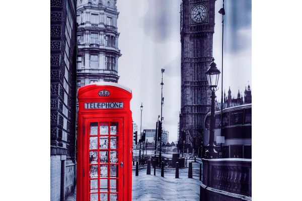 Штора для ванной Ridder Telephone Box 42223000 180x200