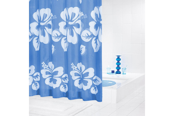 Штора для ванной Ridder Flowerpower 42353 синяя