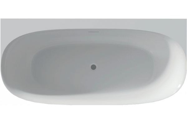 Акриловая ванна Riho Omega B2W B094001005 170x80 см, овальная, с ножками, со сливом-переливом