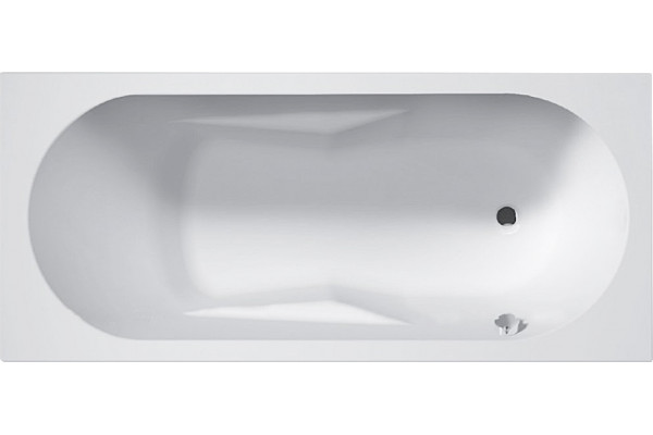 Акриловая ванна Riho Bathtubs Lazy R 180x80 см, с ножками, еurowhite