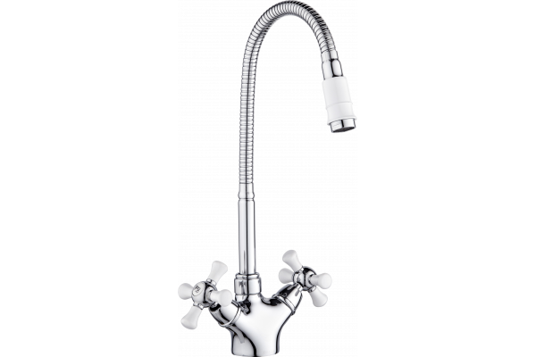 Смеситель для кухни РМС SL92W SL92W-279F хром, белый