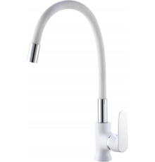 Смеситель для кухни РМС SL123W SL123W-016F-1, белый, хром