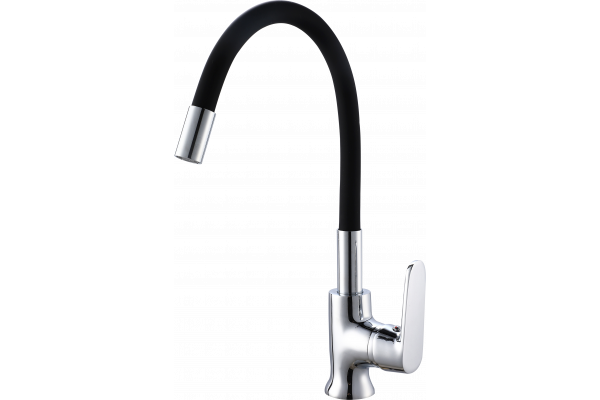 Смеситель для кухни РМС SL123BL SL123BL-016F-1 чёрный, хром