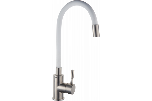 Смеситель для кухни РМС Sus124w SUS124W-016F белый, сталь