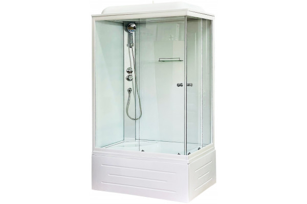 Душевая кабина Royal Bath BP RB8100BP5-WT-L с высоким поддоном, с сиденьем
