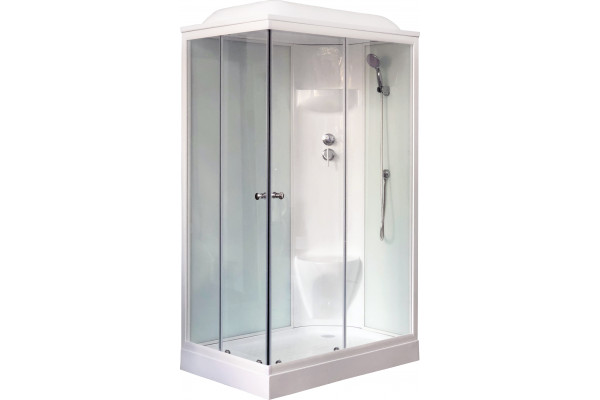 Душевая кабина Royal Bath HP RB 8120HP6-WT-R с низким поддоном, с сиденьем
