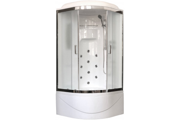 Душевая кабина Royal Bath NRW RB100NRW-C-CH с высоким поддоном, с сиденьем