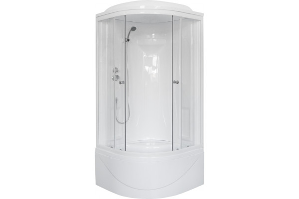 Душевая кабина Royal Bath RB 90BK1-T с высоким поддоном, с сиденьем