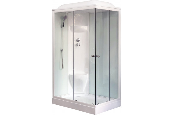 Душевая кабина Royal Bath HP RB 8120HP6-WT-L с низким поддоном, с сиденьем