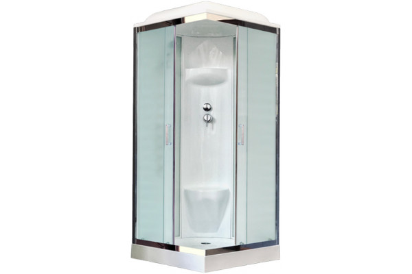 Душевая кабина Royal Bath HP RB90HP6-WC-CH с низким поддоном, с сиденьем