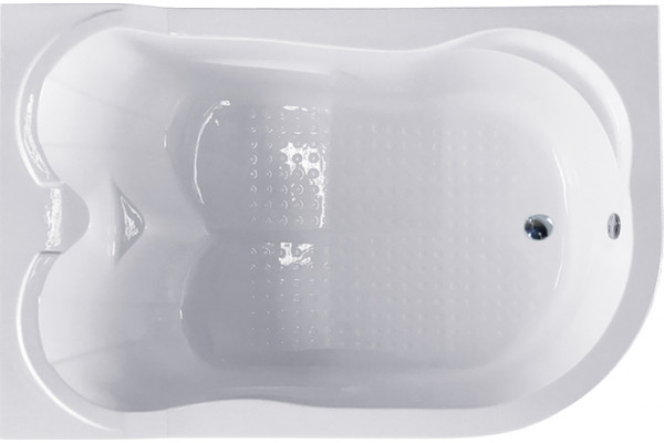Акриловая ванна Royal Bath Norway RB331100K-L L 180x120 см, угловая, с каркасом, для двоих, асимметричная