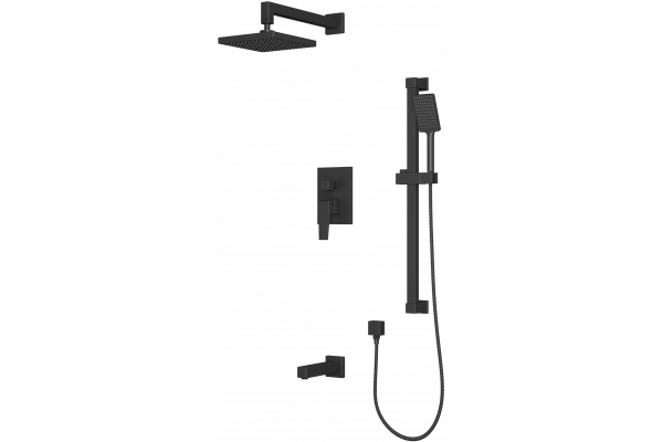 Душевой комплект Rush Thira TR3635-60Black С ВНУТРЕННЕЙ ЧАСТЬЮ, черный
