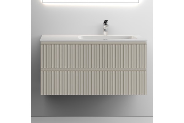 Тумба с раковиной Sancos Snob T 100 см, R, beige soft