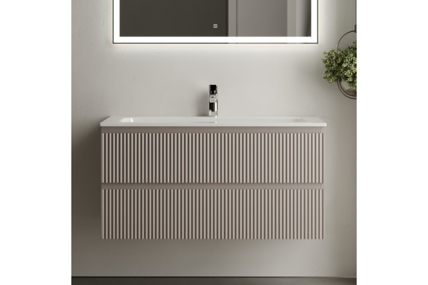 Тумба с раковиной Sancos Snob R 100 см, doha soft
