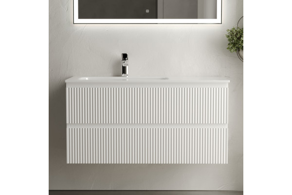 Тумба с раковиной Sancos Snob R 100 см, L, bianco