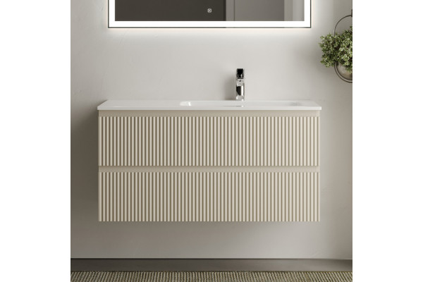 Тумба с раковиной Sancos Snob R 100 см, R, beige soft