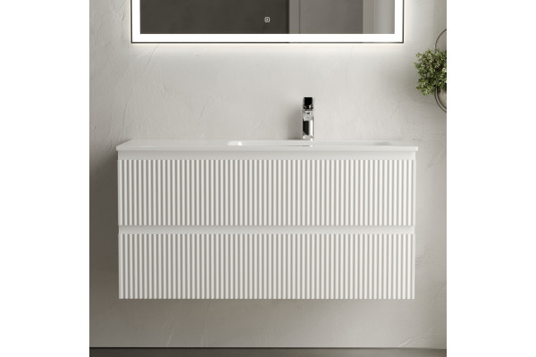 Тумба с раковиной Sancos Snob R 100 см, R, bianco