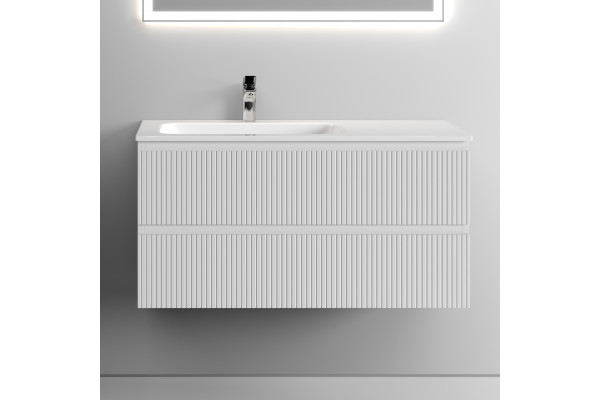 Тумба с раковиной Sancos Snob T 100 см, L, bianco