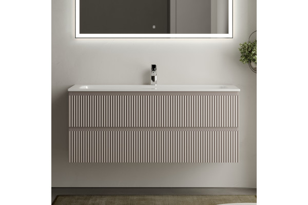 Тумба с раковиной Sancos Snob R 120 см, doha soft, раковина CN7017