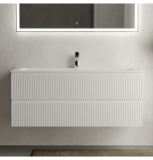 Тумба с раковиной Sancos Snob R 120 см, bianco, раковина CN7017